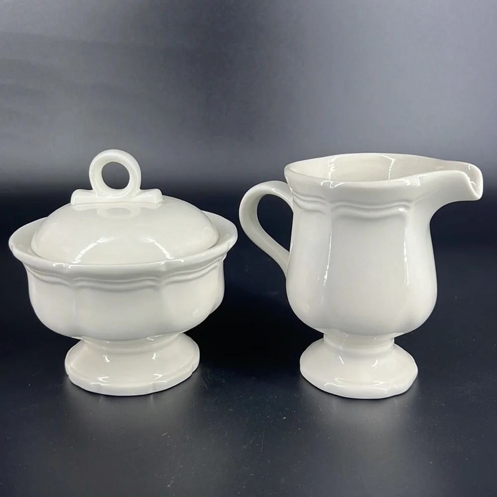Mikasa French Countryside Creamer and Sugar Set